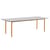 rechteckiger Tisch Two-Colour corian grau / 240 x 90 cm - MDF Valchromat® - Hay