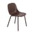 Stuhl Fiber OUTDOOR plastikmaterial braun / Recycelbarer Kunststoff - Muuto