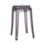 Tabouret empilable Charles Ghost plastique gris H 46 cm - Kartell