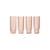 Set de 4 verres long drink Ripple verre rose / Ø 6 x H 14 cm (30 cl) - Ferm Living