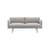 Canapé 2 places Outline tissu gris / L 170 cm - Muuto