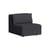 Chauffeuse Bridge tissu gris / Module central pour canapé modulable - TIPTOE