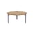 Couchtisch Vague by Uchronia holz natur / Ø 80 x H 43 cm – massive Eiche - TIPTOE