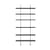Étagère Keen bois noir / L 96 x H 198,5 cm - 6 étagères - Gubi