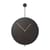 Horloge murale Trace métal noir / Ø 26 cm - Ferm Living