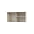 Portaoggetti da parete Ripple I legno bianco / Utensile - L 69,6 x P 20 x H 35,4 cm / Vetro ondulato - MONTANA