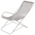 Chaise longue pliable Bahama   métal & tissu blanc - Emu