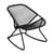Schaukelstuhl Sixties kunstfaser schwarz / Weiche Sitzfläche aus geflochtenem Kunststoff - Fermob