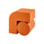 Table d'appoint Kombo métal orange - POLSPOTTEN