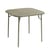 Tavolo quadrato Week-End metallo verde / 85 x 85 cm - Alluminio - Petite Friture