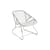 Fauteuil bas Sixties / Assise souple plastique tressé - Fermob