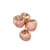 Sospensione Melt Chandelier Mini materiale plastico rame / LED - Ø 54 x H 63 cm / Policarbonato Metallizzato (cambia colore) - Tom Dixon
