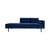 Méridienne Wind tissu bleu / Accoudoir droite - L 200 cm / Velours - BROSTE COPENHAGEN