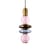 Pendelleuchte Léonor Vertical glas grau / Ø 15 x H 39,7 cm - ELEMENTS LIGHTING