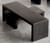 Table basse Small Irony métal noir 106x35 cm - Zeus