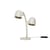 Tischleuchte Little Lebow metall weiß / 2 schwenkbare Spotlights - Fatboy