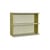 Pep Wall shelf wood yellow / L 50 x H 40 cm - HÜBSCH
