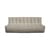 Canapé droit N701 tissu beige / 3 places - L 210 cm - Ethnicraft