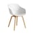 Sessel About a chair AAC 222 plastikmaterial weiß / Kunststoff & Holz - Hay