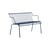 South Bench with backrest metal blue / L 120 cm - Konstantin Grcic, 2024 - Magis