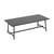 Tavolo rettangolare Fred's metallo nero / 220 x 100 cm - da 6 a 8 persone - Fatboy