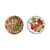 Teller Dljntlas 04 keramik bunt / Set von 2 - Ø 25,8 cm - Serax