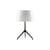 Lampe de table Lumière XXS métal verre blanc noir / H 40 cm - Rodolfo Dordoni, 1990 - Foscarini