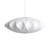 Bubble Saucer Pendant plastic material textile white / Medium - Criss-crossed patterns - Hay