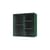 Portaoggetti da parete Ripple II legno verde / Utensile - L 69,6 x P 30 x H 69,6 cm / Vetro ondulato - MONTANA