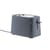 Plissé Toaster plastic material grey / 2 slices - 850W - UK version - Alessi