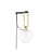 Wandleuchte mit Stromkabel nh Wall metall glas schwarz gold / mundgeblasenes Glas & Messing - Artemide