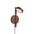 Wandleuchte mit Stromkabel Okinawa LED holz braun / 1 schwenkbarer Diffusor - GOOD&MOJO