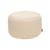 Sitzkissen Point Large Sherpa textil weiß beige / Ø 70 cm - Stoff Sherpa (Webpelz) - Fatboy