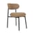 Chaise rembourrée Maia tissu jaune - NV GALLERY