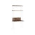 Shelving System – s.200.1.D Desk wood brown / W 85 x H 200 x D 52 / 35 cm - MOEBE