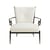 Gepolsterter Sessel Rider Accent textil weiß - Jonathan Adler