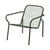 Niedrig stapelbarer Sessel Vig Lounge metall grün - Normann Copenhagen