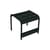 Table d'appoint Luxembourg métal noir / Repose-pieds - 44 x 42 cm - Fermob