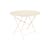 Bistro Foldable table metal beige / Ø 96 cm - 5 persons / Parasol hole - Fermob