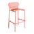 Sgabello bar Week-end metallo arancione / Aluminium - H 80 cm - Petite Friture