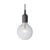 Suspension E27 plastique gris / Silicone - Ampoule incluse - Muuto