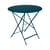 Tavolo pieghevole Bistro metallo blu / Ø 77cm - Foro per parasole - Fermob