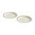 Sobremesa Plate ceramic green / Ø 24.5 - Set of 2 / Sandstone - Hay