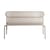 Banc avec dossier Week-end métal beige / Aluminium - L 121 cm - Petite Friture