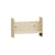 Mensola a muro Pli Vague by Uchronia metallo beige / L 30 x P 15 cm - TIPTOE