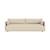 Canapé droit Offset tissu blanc / 3 places - L 228 cm - Audo Copenhagen