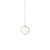 Rime Pendant glass white / Ø 18 - Soufflé bouche - Muuto