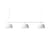 Pendelleuchte Ambit Rail metall weiß / L 126 cm - Muuto