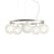 Pendelleuchte Rime Chandelier glas silber / Ø 80 cm - Muuto