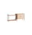 Regal Shelving System – s.65.2.C holz natur / B 162 x H 65 x Prof. 35 cm - MOEBE